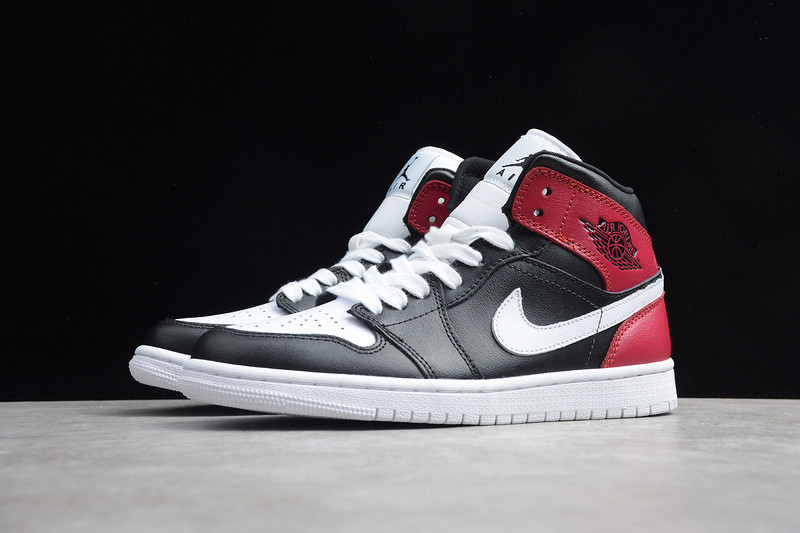 Jordan 1 Mid Black Noble Red BQ6472-016