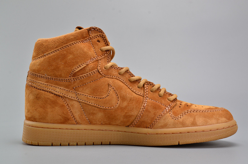 Air Jordan 1 Retro High OG “Wheat” Golden Harvest/Elemental Gold mens 555088-710