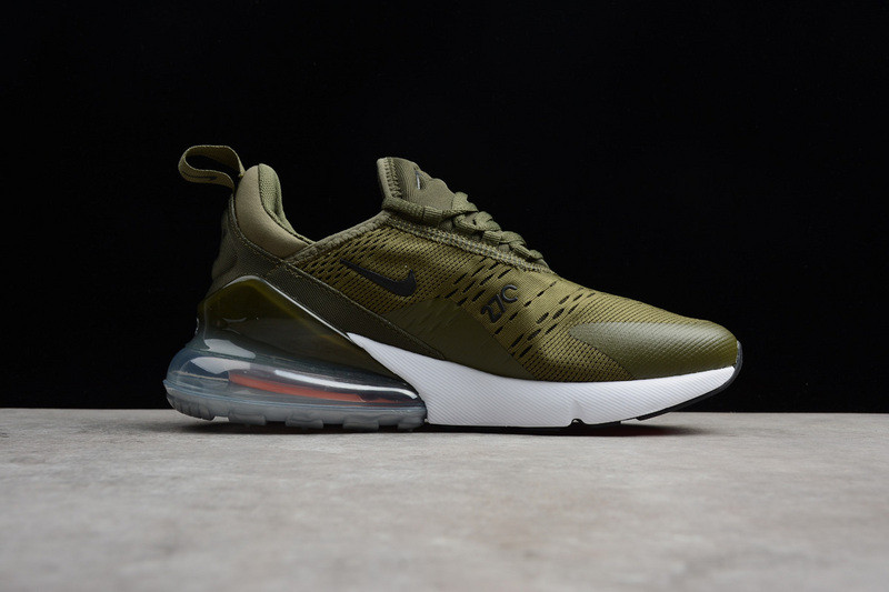 NIKE mens AIR MAX 270 “MEDIUM OLIVE” AH8050-201