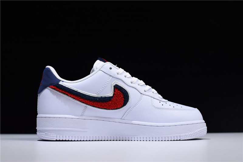 Nike Air Force 1 Low LV8 3D Chenille S* White Red Blue 823511-106