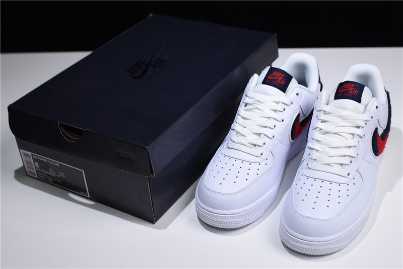 Nike Air Force 1 Low LV8 3D Chenille S* White Red Blue 823511-106