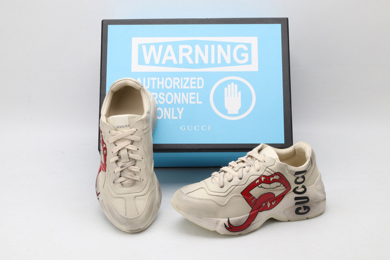 GC Rhyton Sneaker With Mouth Print 552093 A9L00 9522