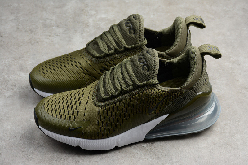 NIKE mens AIR MAX 270 “MEDIUM OLIVE” AH8050-201
