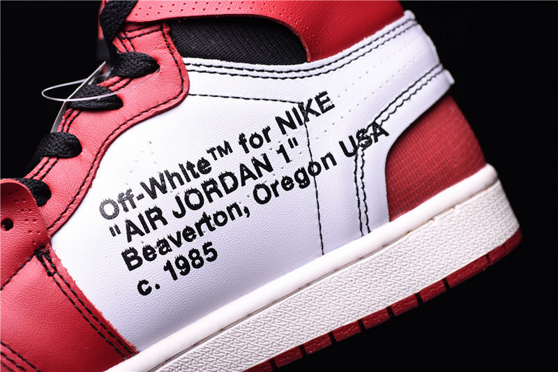 OFF WHITE Air Jordan 1 Retro Chicago The Ten AA3834-101